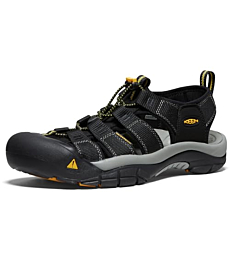 KEEN Men's Newport H2 Closed Toe Water Sandals, Black, 14