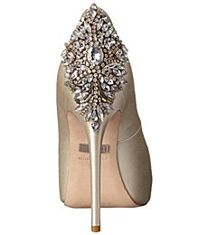 Badgley Mischka Women's Kiara Dress Pump, Ivory, 6.5 M US