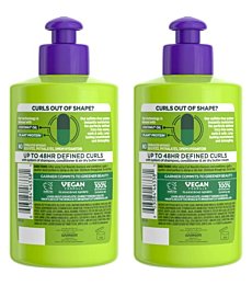 Garnier Fructis Curl Nourish Air Dry Cream, Sulfate Free Defining Butter Leave-in Conditioner, 10.2 Fl Oz, 2 Count (Packaging May Vary)