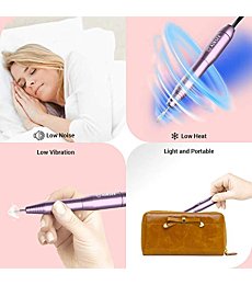 AIRSEE Portable Electric Nail Drill Professional Efile Nail Drill Kit for Acrylic, Gel Nails, Manicure Pedicure Polishing Shape Tools with 11Pcs Nail Drill Bits and 56 Sanding Bands