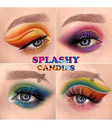 UCANBE 54 Colors Splashy Candies Eyeshadow Palette, Highly Pigmented Matte Shimmer Soft Creamy Glitter Rainbow Bright Powder Eye Shadow Blendable Waterproof Long Lasting Makeup Pallet…