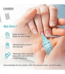 Onsen Cuticle Cream, Cuticle Oil in Deep Action - Japanese Natural Healing Minerals Nail Care Serum and Butter, Sooth, Repair, and Strengthen Cuticles and Nails, Visible Results, (1 Count / 15 ml)