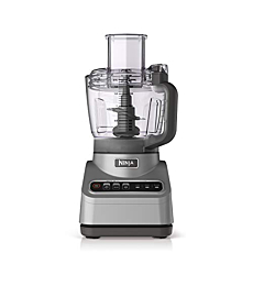 Ninja Professional Plus Food Processor 850-Watts With Auto-iQ Preset Programs Chop Puree Dough Slice Shred With a 9-Cup Capacity and a Silver Stainless Finish (BN600C) - Canadian Version