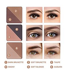 Ibcccndc Brow Contour Kit 21-Piece Eyebrow Makeup Palette Set 6 Eyebrow Powders,10 Eyebrow Stencils, Highlighter, Cream concealer, Double-Ended Brow Brush, Eyebrow Trimmer, Eye Brow Wax Gifts