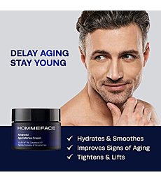 HOMMEFACE Advanced Age Defense Anti-Aging Day & Night Face Cream for Men, 1.76 oz