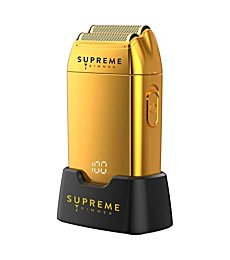 FOIL Shaver for Men by SUPREME TRIMMER STF602 Professional Electric Foil Shaver Waterproof Cordless Electric Razor for Men Barber Gold Shaver - Crunch