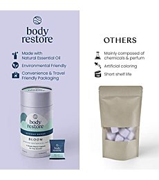 BodyRestore Shower Steamers Aromatherapy 6 Packs - Gifts for Mom, Gifts for Women, Shower Bath Bombs, Eucalyptus, Citrus, Lavender, Jasmine, Chamomile, Bergamot Spring Essential Oils, Stress Relief