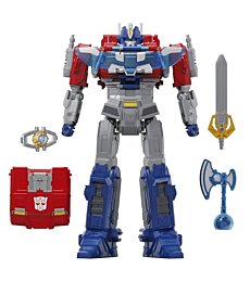 Transformers One Movie Power Flip Optimus Prime (Orion Pax) Converting Action Figure, 4 Modes, 10-inch Interactive Electronic Toy, Lights & Sounds, 6+