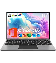 jumper Laptop, 16 Inch FHD IPS 1200p Screen, 5305U Processor, 4GB RAM 128GB SSD Expandable 1TB, Office 365 1-Year Subscription, Windows 11 Computer with 2 Stereo Speakers, WiFi-5, HDMI.