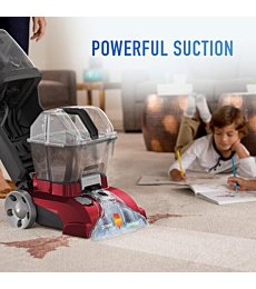 Hoover PowerScrub Deluxe cleaning carpet