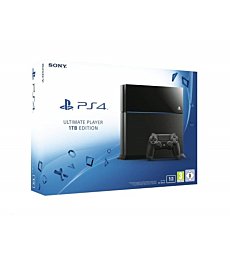 Sony PlayStation 4 1TB black console.