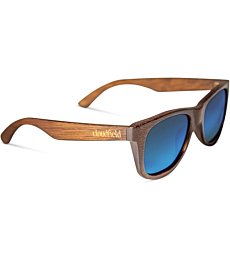 cloudfield Wood Frame Sunglasses for Men and Women with 9-Layer Polarized Lenses