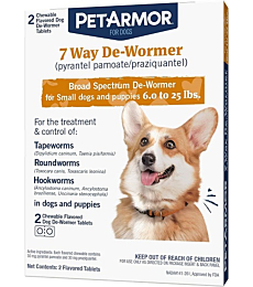 PetArmor 7 Way De-Wormer chewable tablets for dogs