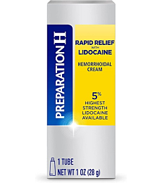 Preparation H Rapid Relief Hemorrhoid Cream 1 Oz Tube.