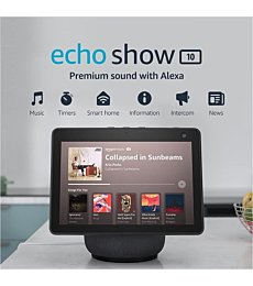 Amazon Echo Show 10 (3rd Gen) | HD smart display with premium sound, motion and Alexa | Charcoal