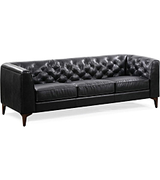 POLY & BARK Essex furniture, 89 inches, Onyx Black