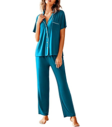 Avidlove Women's Pajamas Set in Peacock Blue