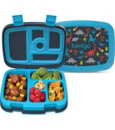 Kids Prints Leak-Proof Lunch Box with 5 compartments, perfect for packing healthy lunches for kids ages 3-7 By Bentgo 