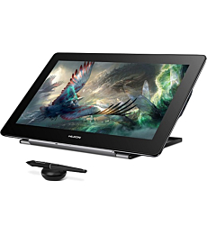 Kamvas Pro 16 Plus 4K UHD Graphics Drawing Tablet with Full Laminated Screen 145% sRGB Battery-Free Stylus PW517 for Linux, Windows PC, Mac, Android, 15.6-inch Pen Tablet Display By HUION 