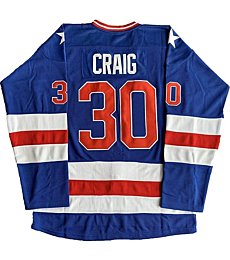 USA Hockey Jersey 1980 Olympic Team Ice Hockey Jerseys Stitched Letters and Numbers S-XXXL - oldtimetown