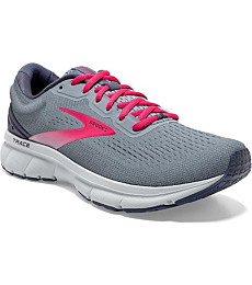 Brooks Women's Trace Neutral Running Shoe in Grey, Nightshadow, Raspberry color