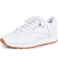 Reebok Women's Classic Leather Sneaker, Reefresh White/Pure Grey/Gum, 9.5