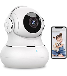 litokam Security Camera Indoor 2K, 360 Pan/Tilt Cameras for Home Security with Motion Detection, Baby Monitor Camera for Pet/Dog with Phone APP, 2.4G WiFi Camera with Night Vision & 2-Way Audio