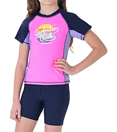 Teen Girls' 2-Piece Swimsuit with UPF 50+ sun protection.