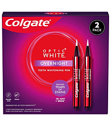 Colgate Optic White Overnight Whitening Pen - Close-up of whitening pen with a clickable tip.