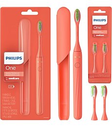 Philips Sonicare One Battery Toothbrush & Brush Heads | Miami Coral 