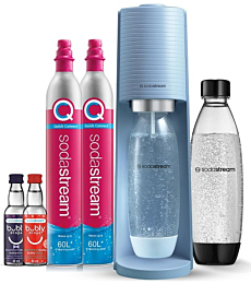 SodaStream Terra Sparkling Water Maker Bundle, Misty Blue