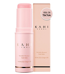 KAHI Wrinkle Bounce Multi Balm Facial Moisturizer | All-in-One Hydrating Lip Balm Eye Cream Neck Cream Make Up Base & Face Mist Moisture Balm Stick | Daily Face Moisturizer Stick (0.32 fl oz)