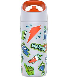 Gatorade Kids' 12oz stainless steel water bottle with cap