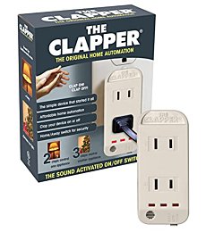 The Clapper, The Original Home Automation Sound Activated Device, On/Off Light Switch, Clap Detection - Kitchen Bedroom TV Appliances - 120v Wall Plug Smart Home Technology, As Seen On TV Home Gift