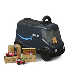 Amazon Delivery Van Ride On Toy for Kids, Blue Toddler Ride on Toy for Ages 2+, Amazon Exclusive