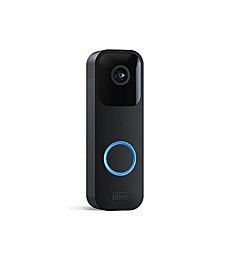 Blink Video Doorbell | Two-way audio, HD video, motion and chime app alerts and Alexa enabled — wired or wire-free (Black)