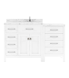 Virtu USA MS-2157L-CMRO-WH-NM Caroline Parkway Bathroom Vanity Set, White