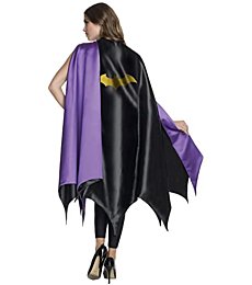 Yellow Bat Symbol on Black Rubie's Deluxe Adult Batgirl Cape