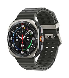 SAMSUNG Galaxy Watch Ultra 47mm LTE AI Smartwatch w/Energy Score, Wellness Tips, Heart Rate Tracking, Sleep Monitor, Fitness Tracker, GPS, 2024,Titanium Silver [US Version, 1Yr Manufacturer Warranty]