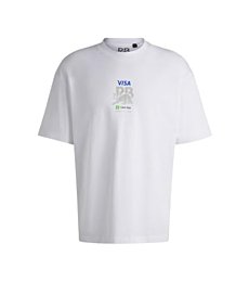 HUGO, F1 2024 Racing Bull Team Big Back Logo Tshirt, White, L