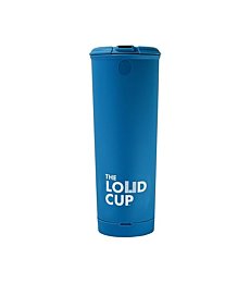 The LoudCup 20 oz Tumbler + Stadium Horn with Snap-Fit Lid (Heron Navy) - Insulated Cup Reusable Water Bottle Coffee Travel Mug - Worlds Loudest Cup for Game Day