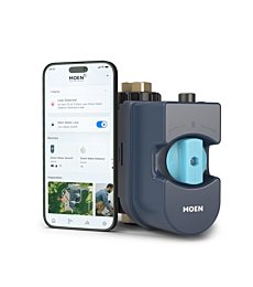 Moen 900-001 Flo Smart Water Monitor and Automatic Shutoff Sensor, Wi-Fi Water Leak Detector for 3/4-Inch Diameter Pipe