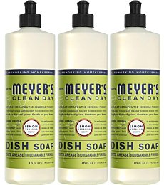 Mrs. Meyer's Dish Soap - Lemon Verbena scent, 3 pack