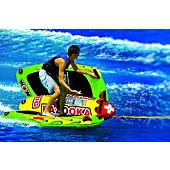 WOW World of Watersports Big Bazooka 1 2 3 or 4 Person Inflatable Towable Deck Tube for Boating, 13-1010