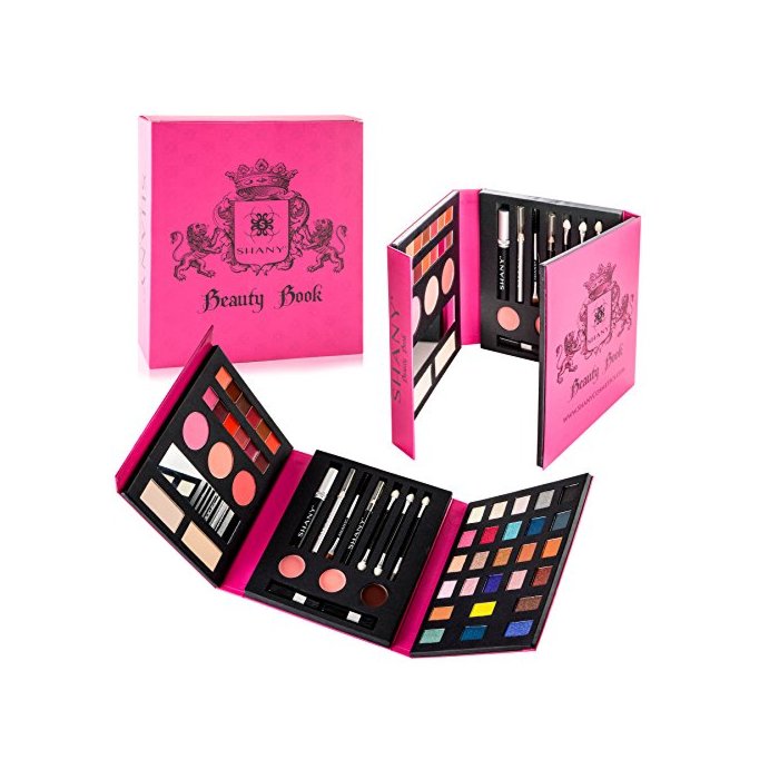 SHANY Beauty Book Makeup Kit – All in one Travel Makeup Set - 35 Colors Eye shadow, Eye brow, blushes, powder palette,10 Lip Colors, Eyeliner & Mirror - Holiday Makeup Gift Set