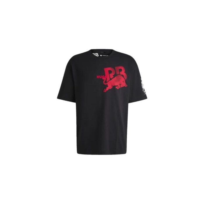 HUGO, F1 2024 Racing Bull Team Back Logo Tshirt, Black, S