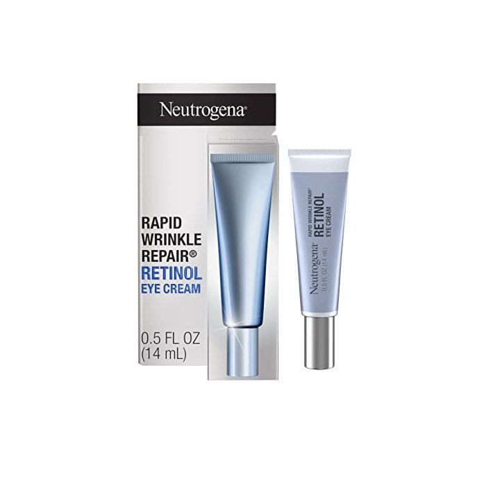 Neutrogena Rapid Wrinkle Repair Retinol Eye Cream for Dark Circles, Daily Anti-Aging Under Eye Cream with Retinol & Hyaluronic Acid to Fight Fine Lines, Wrinkles, & Dark Spots, 0.5 fl. oz