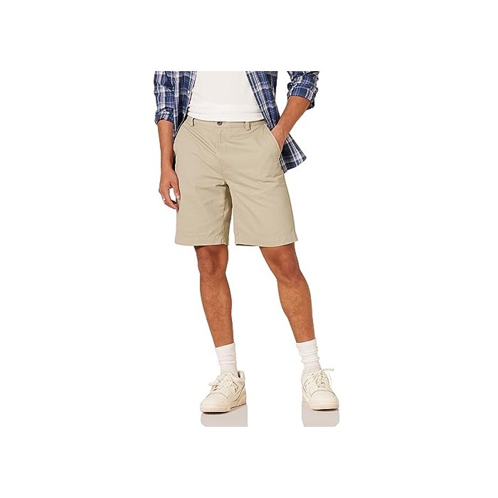 Amazon Essentials Men's Classic-Fit 9" Short, Khaki Brown, 32