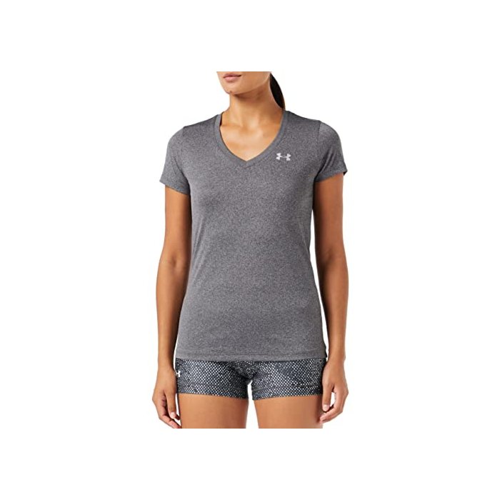 Under Armour Women's UA Tech V-Neck MD Gray