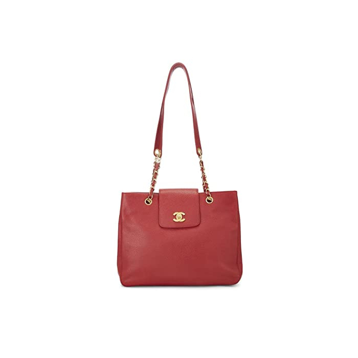 CHANEL, Pre-Loved Red Caviar Supermodel Small, Red